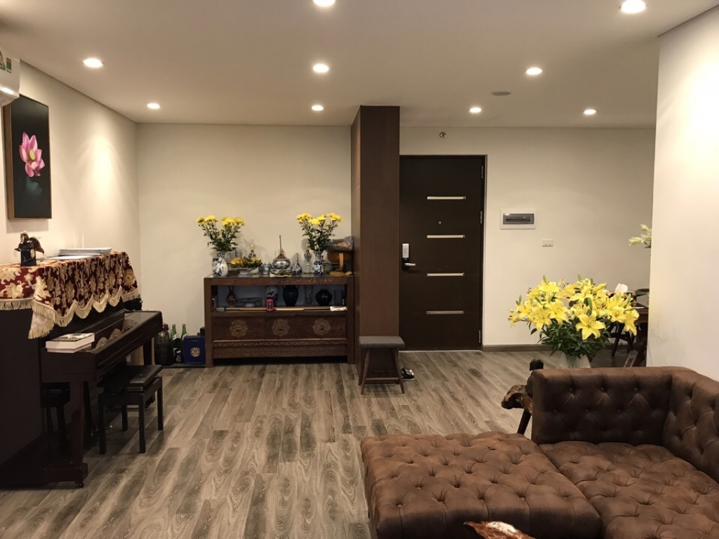 Cho thuê chung cư Gold Mark City, 100 m2, 3PN, Full nội thất, 17 tr/tháng