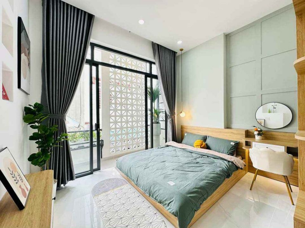 Phòng mới như hình vào ở ngay 30m2 tolet wc riêng