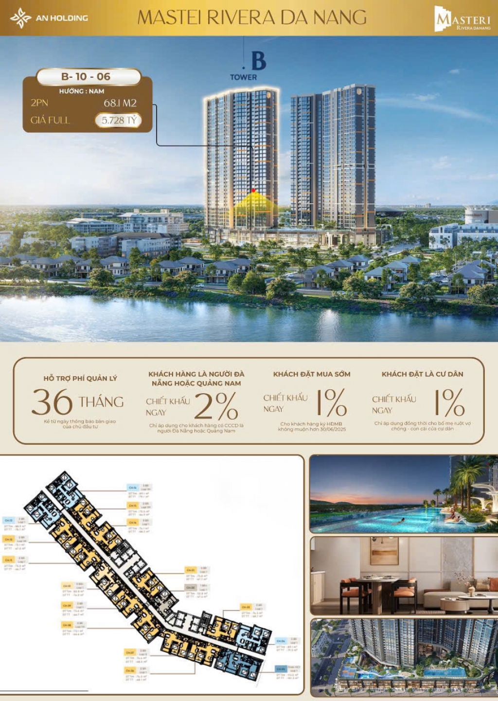 ƯU ĐÃI ĐẶC BIỆT DÀNH RIÊNG CHO KHÁCH HÀNG ĐÀ NẴNG 
✨ Chiết khấu 3% trực tiếp từ Chủ đầu tư – món quà tri ân dành cho cộng đồng tinh hoa tại miền Trung, đánh dấu sự hiện diện đầu tiên của Masterise Homes