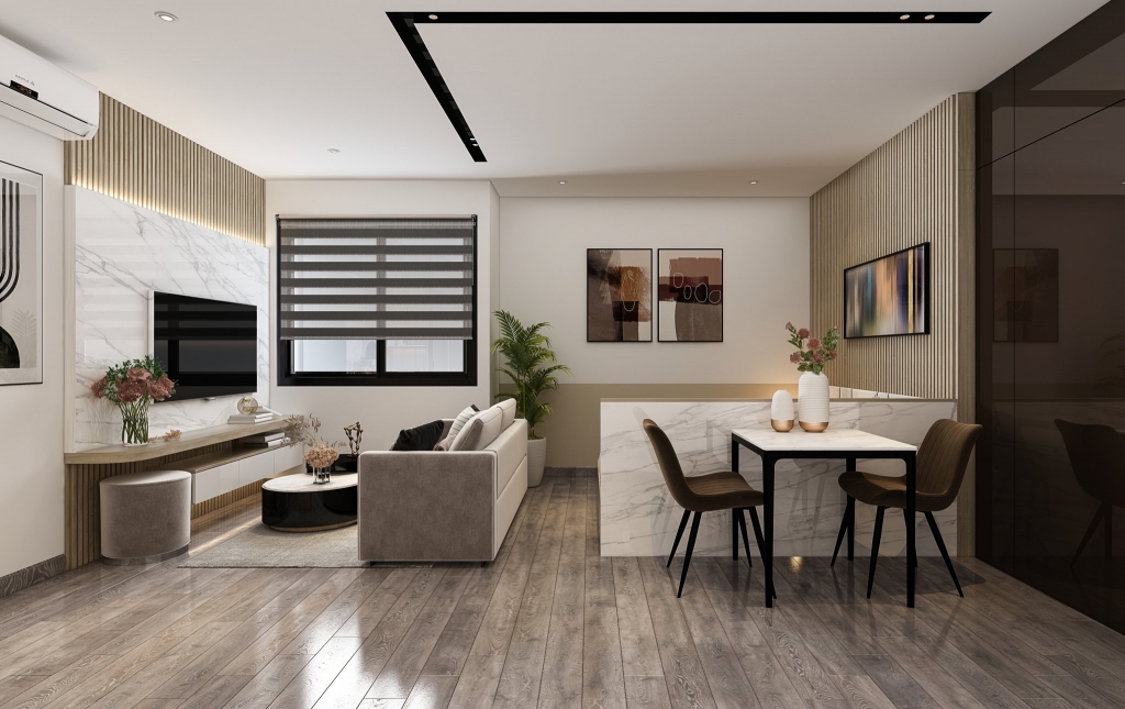 Cho thuê căn chung cư Mini Ngọc Thụy cạnh Mipec: 35m full đồ