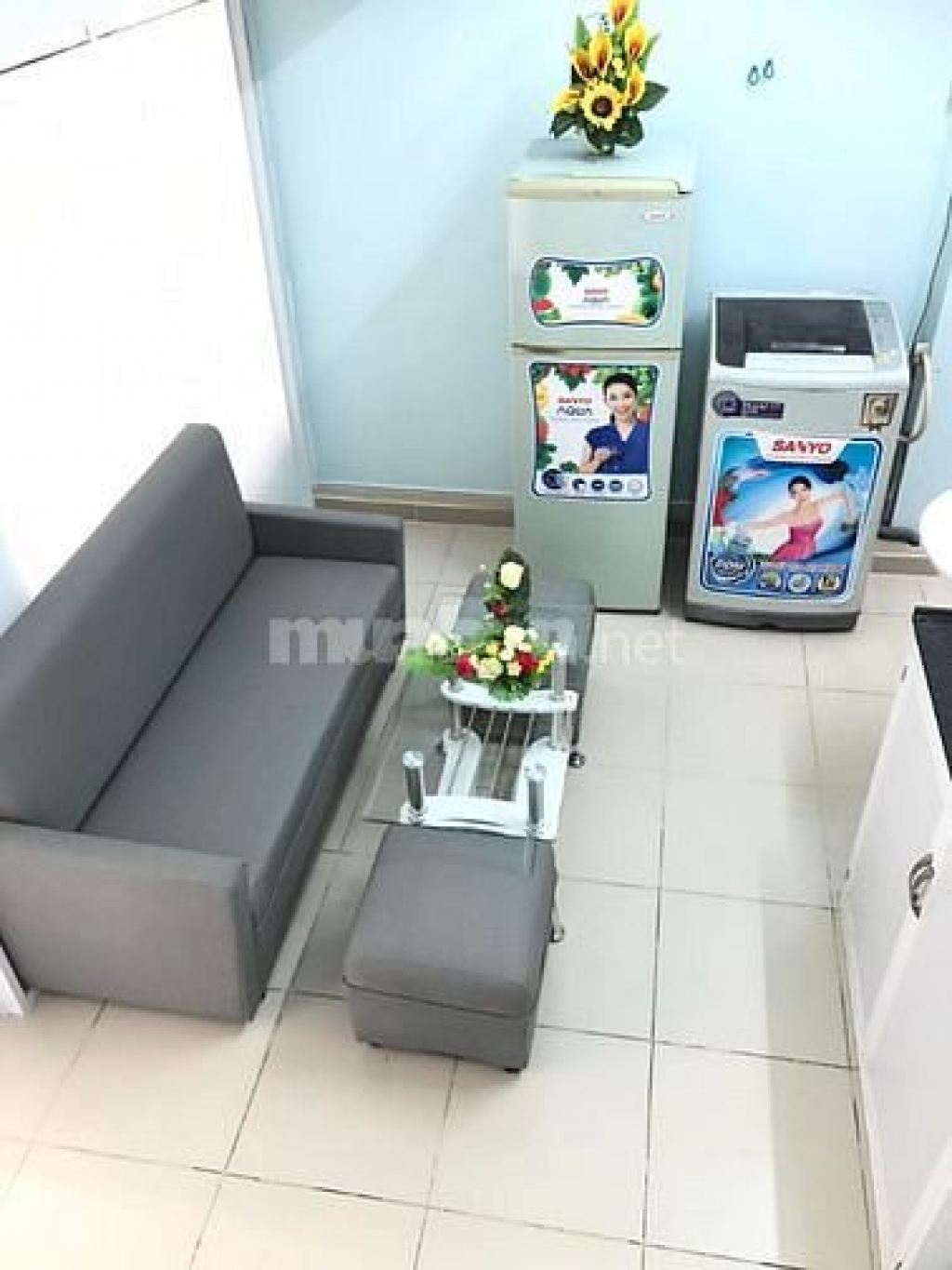 Cho thuê căn hộ 2 phòng ngủ, mới 100%, cạnh Chợ H H Thám, Etwon, Bàu Cát